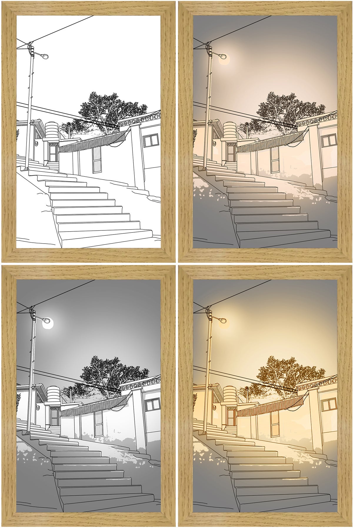 Novoglow™ - An Exquisite Artist Sketch with Illuminating Glow and Enchanting Views