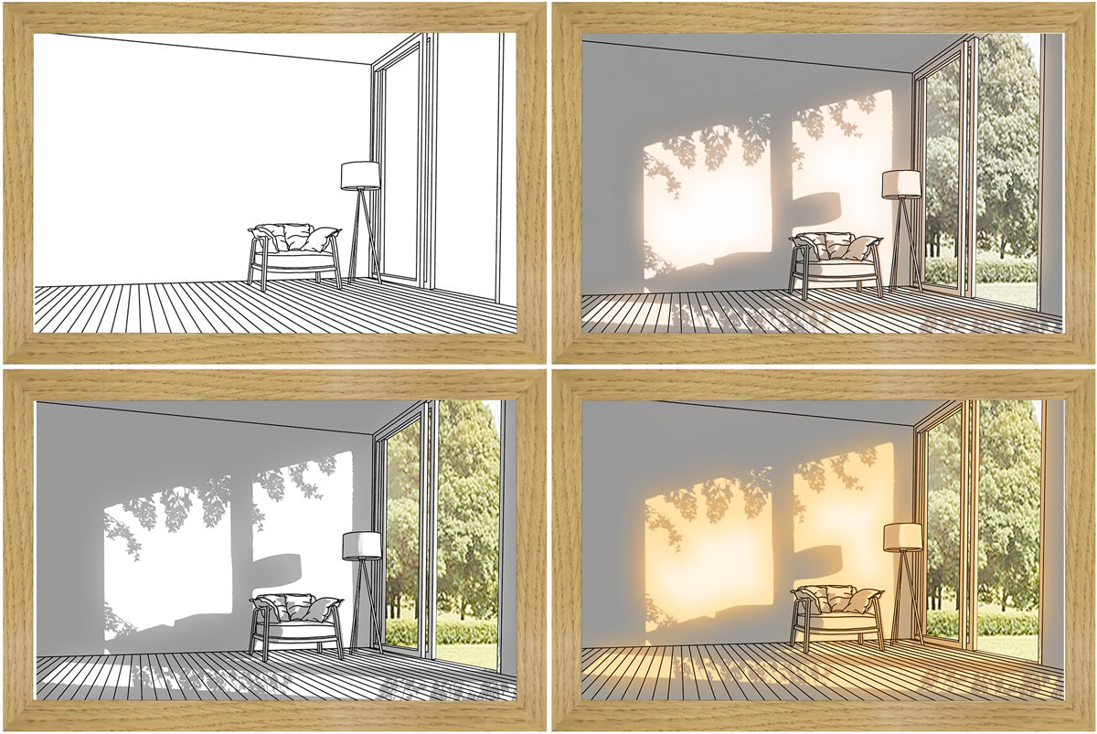 Novoglow™ - An Exquisite Artist Sketch with Illuminating Glow and Enchanting Views