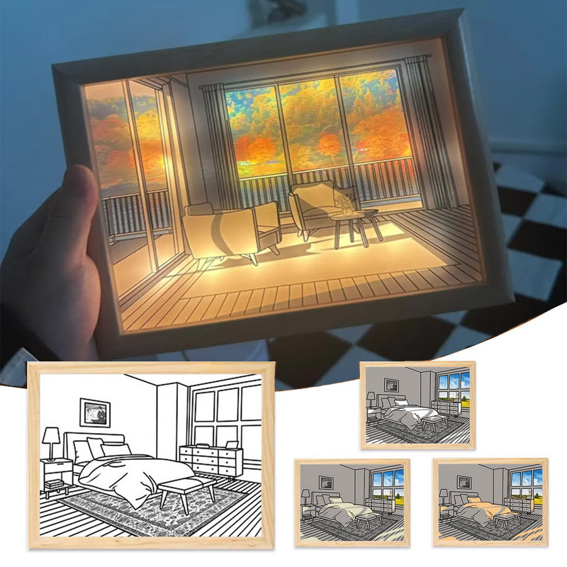 Novoglow™ - An Exquisite Artist Sketch with Illuminating Glow and Enchanting Views