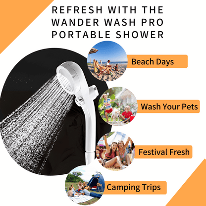 WanderWash Pro™ - The Ultimate Portable Travel Shower Solution