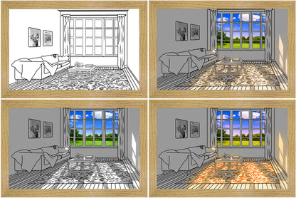 Novoglow™ - An Exquisite Artist Sketch with Illuminating Glow and Enchanting Views